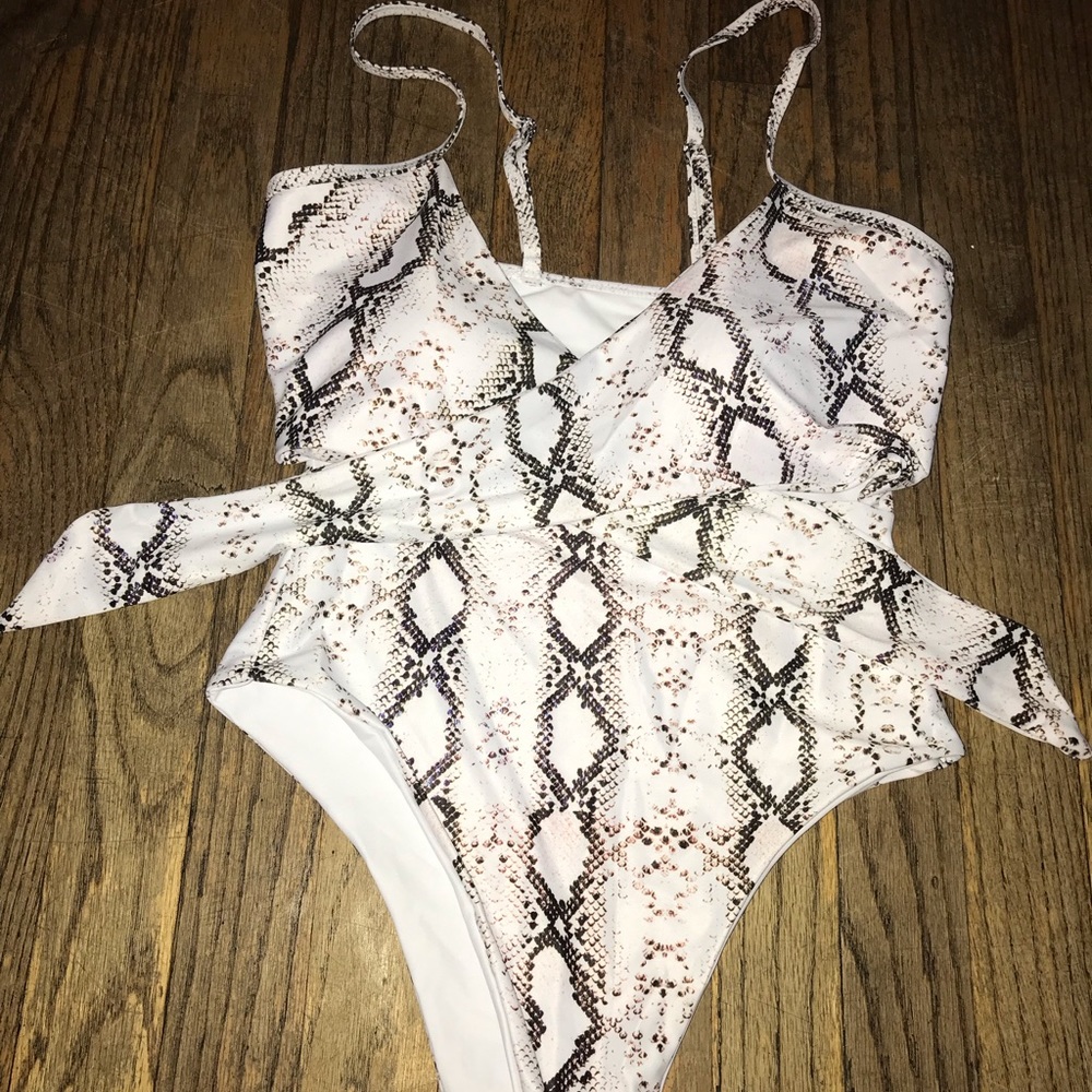 Snake skin bathing suit